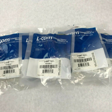 L-Com TDC029-7 Flat Modular Cable RJ12 Tinned End 7.0 ft (Lot of 9)
