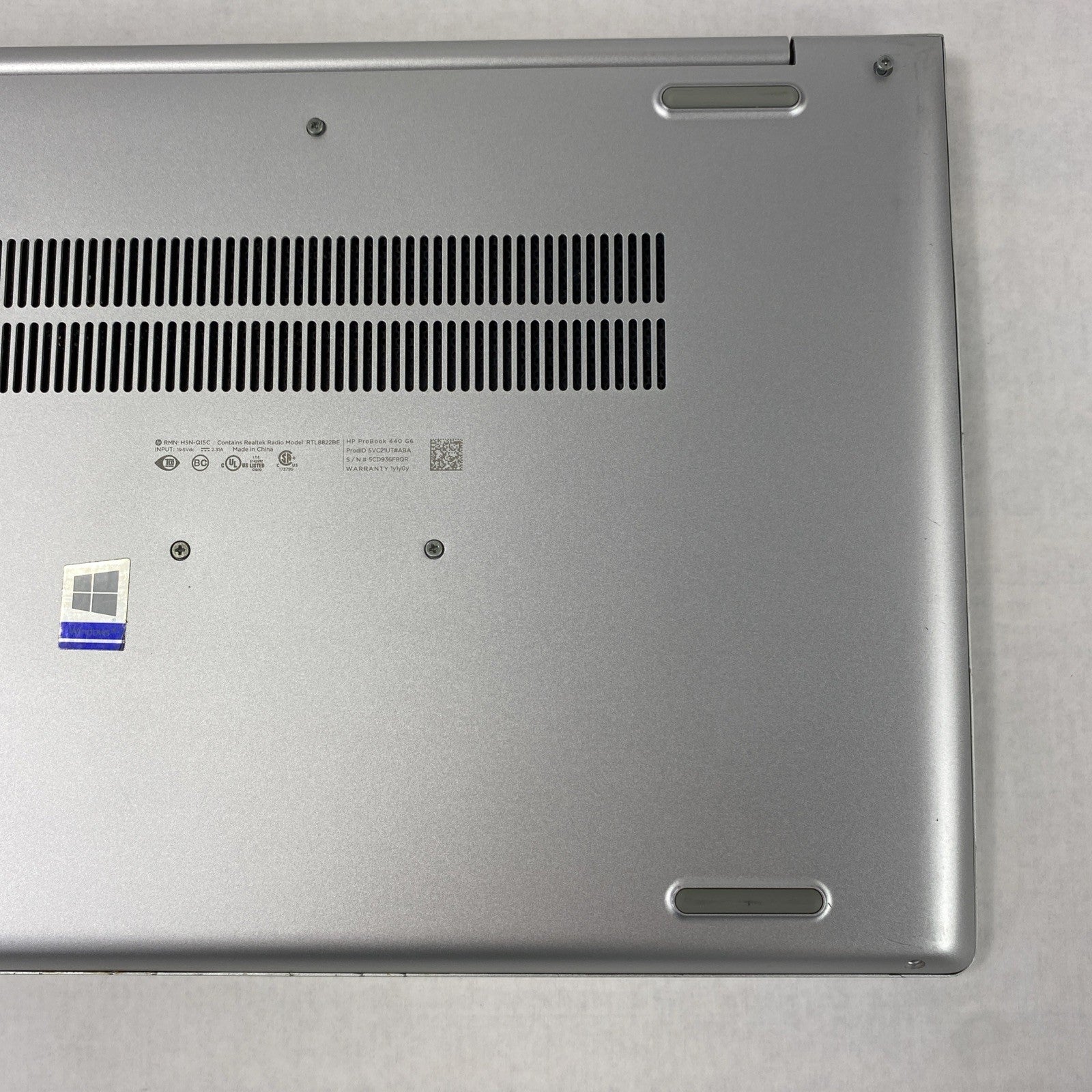 HP ProBook 440 G6 Intel Core i7-8565U 1.8 GHz 8GB RAM 14" No HDD No OS