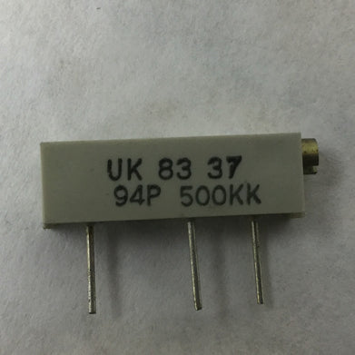 Allen Bradley Potentiometer, UK 83 37, 94P 500KK, (Lot of 5) NEW