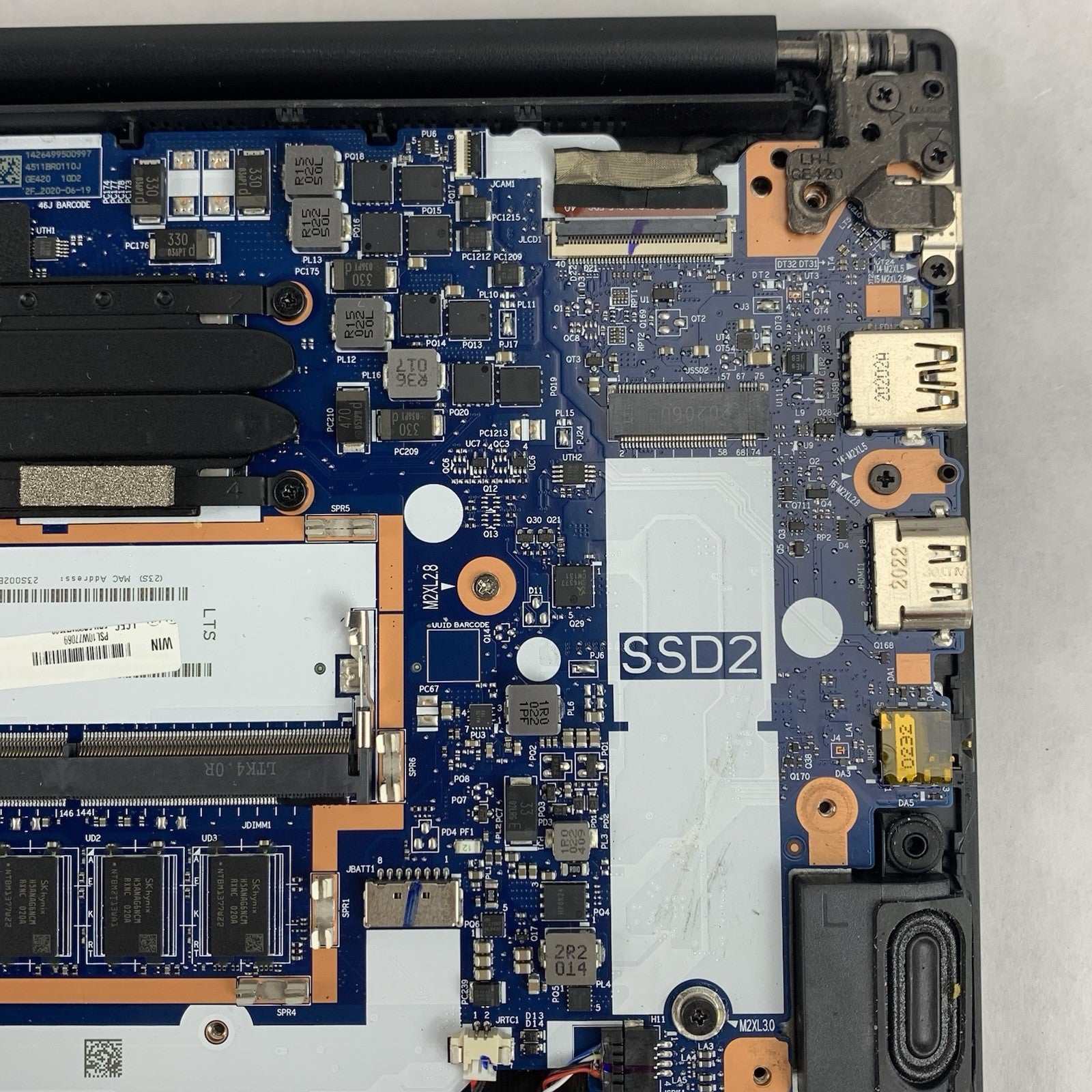 Lenovo ThinkPad E14 Gen 2 Ryzen 5 4500U 2.375 GHz 8GB Ram No OS/SSD/AC/Batt Chip13