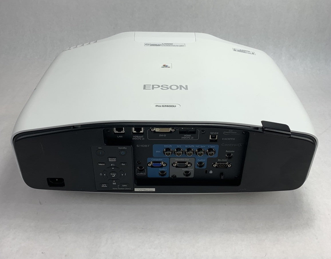 Epson H762A Pro G7400U LCD Lamp Projector - Parts or Repair No Lamp No Lens4