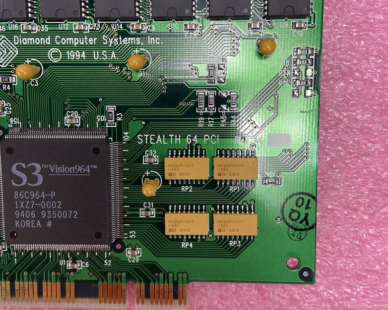 Diamond S3 Vision964 Stealth 64 PCI Graphics Card FTUPCI9642M