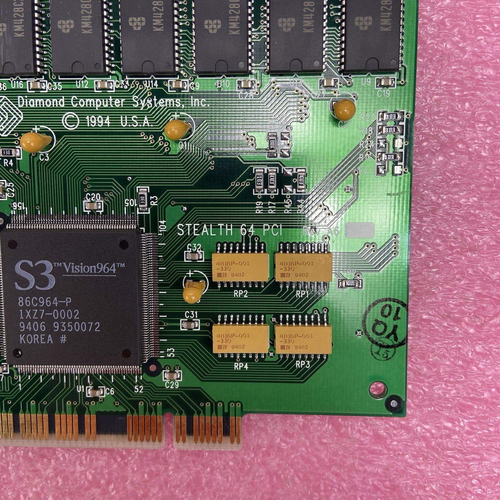 Diamond S3 Vision964 Stealth 64 PCI Graphics Card FTUPCI9642M5