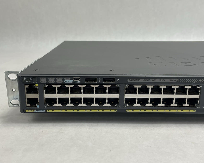 Cisco WS-C2960X-48LPD-L  V02 48x PoE+ 2x 10G SFP+ Tested & Reset