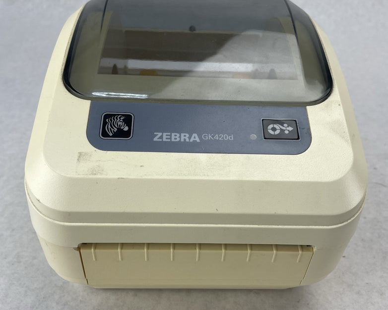 Zebra GK420D Direct Thermal Printer, Tested For Parts or Repair 297,991pgc
