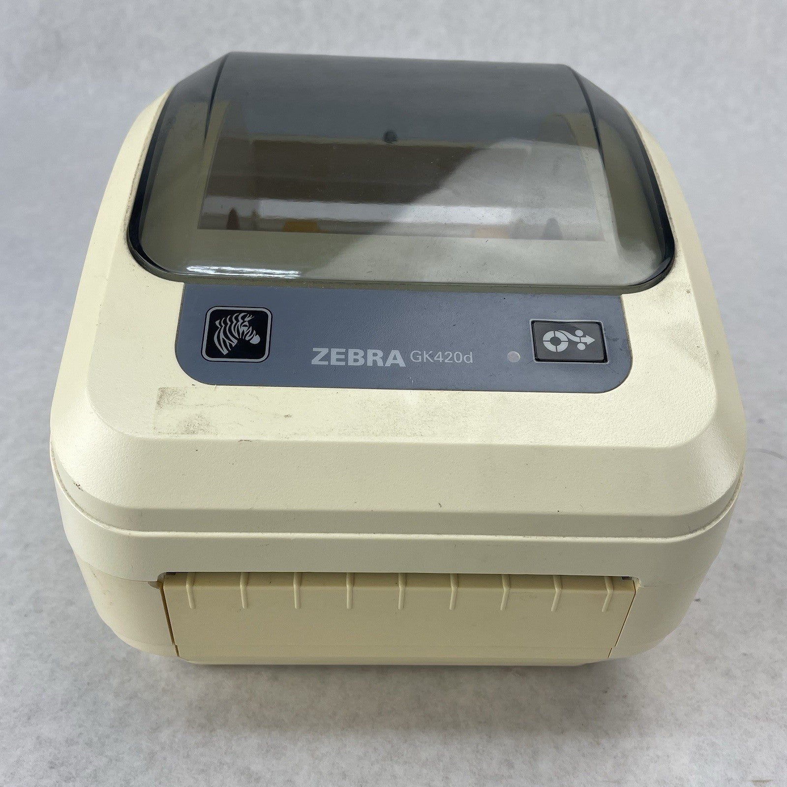 Zebra GK420D Direct Thermal Printer, Tested For Parts or Repair 297,991pgc1
