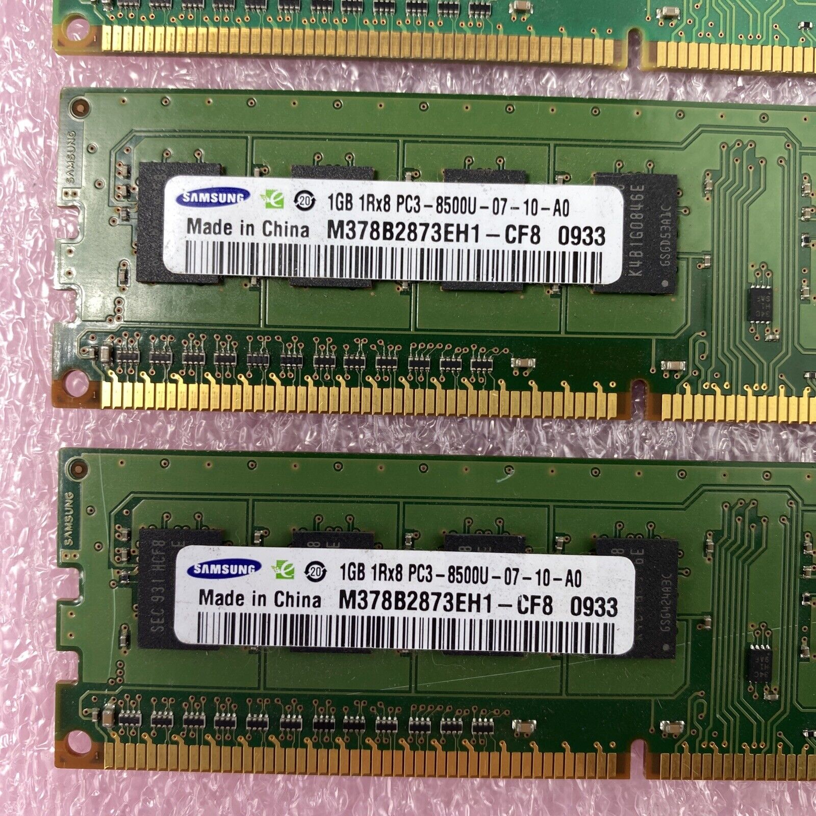 Lot( 8 ) 1GB Samsung M378B2873EH1-CF8 PC3-8500 DDR3-1066 Desktop RAM Memory