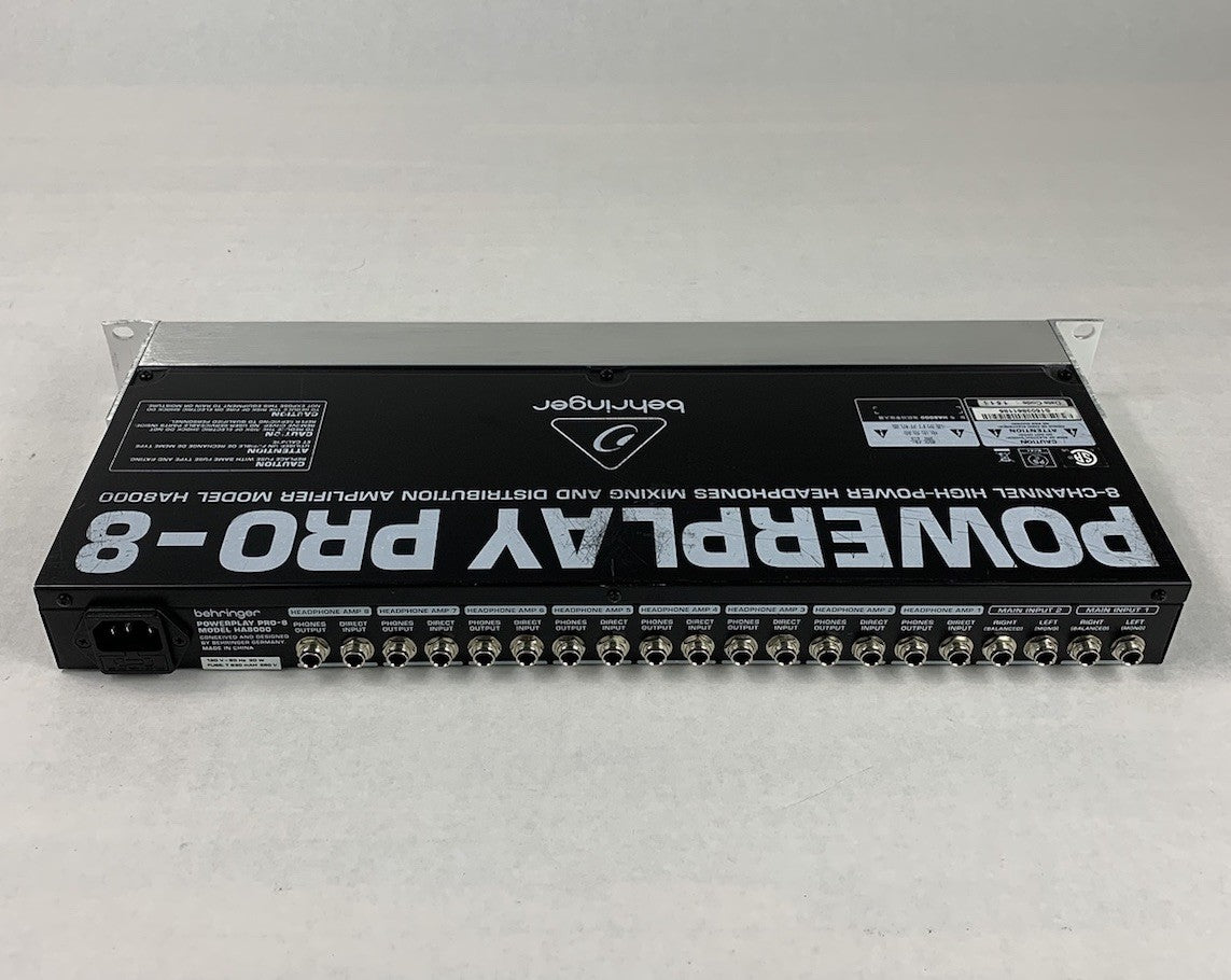 Behringer PowerPlay Pro-8 HA8000 8-Channel Headphone Mixer and Amplifier
