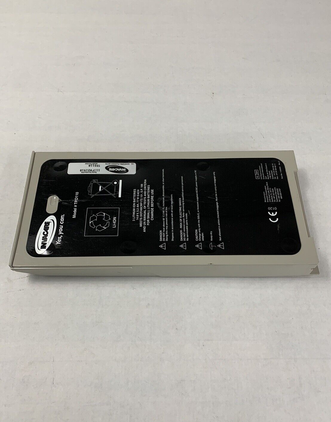 Invacare TPO110 Battery Pack SOLO2 Replacement Batteries Pack 1156904 C