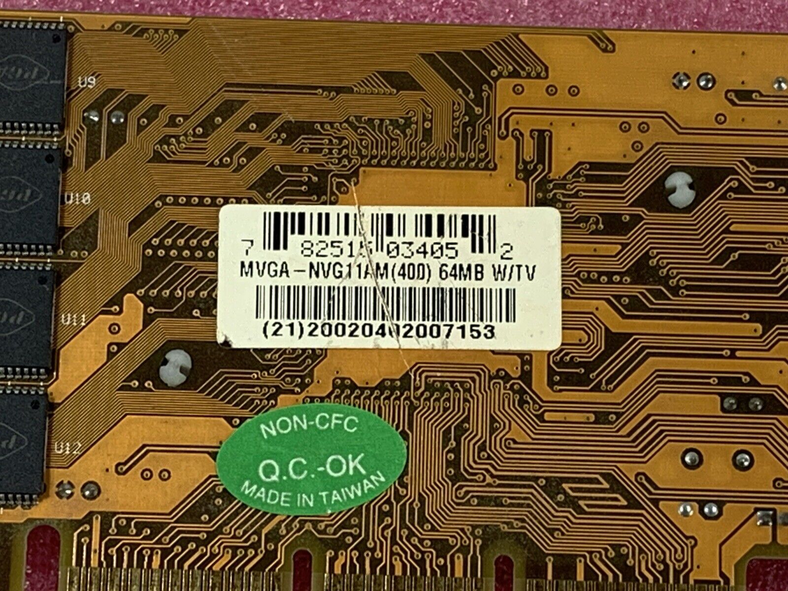 nVidia MVGA-NVG11AM(400) 64MB S-Video VGA video graphics card