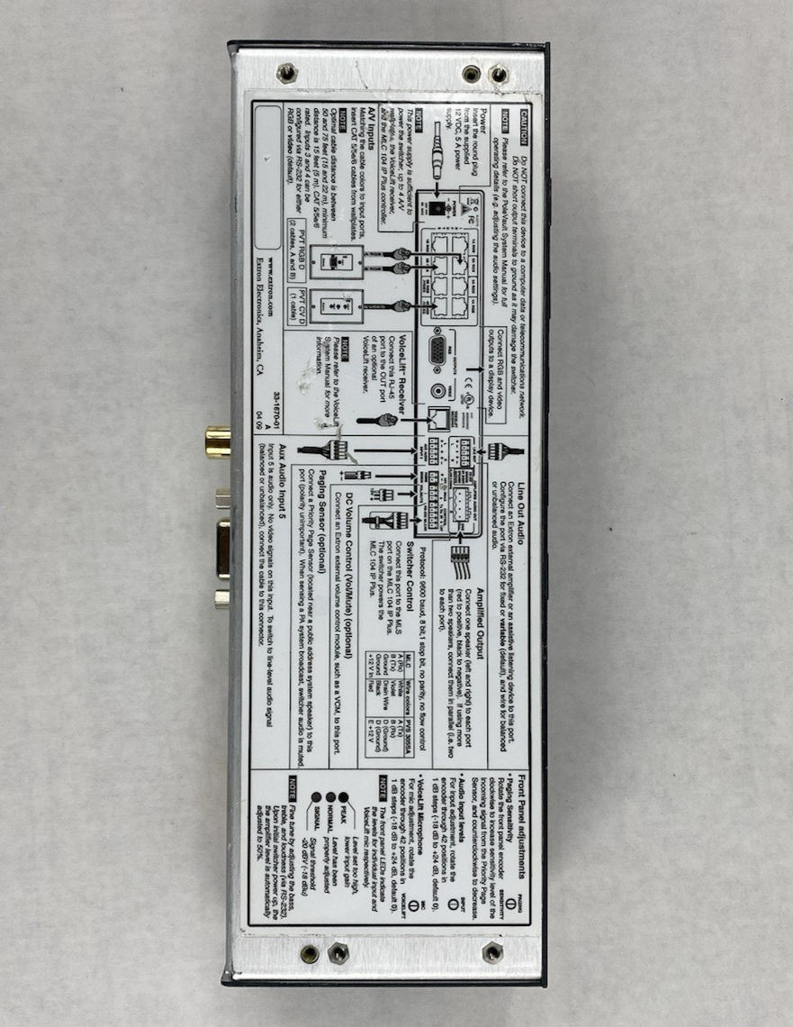 Extron PVS 305SA Polevault Switcher No AC Adapter Untested