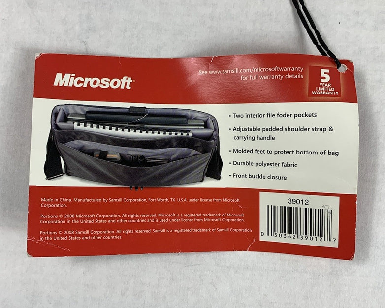 Microsoft Vintage Laptop Messenger Bag 16" x 12"