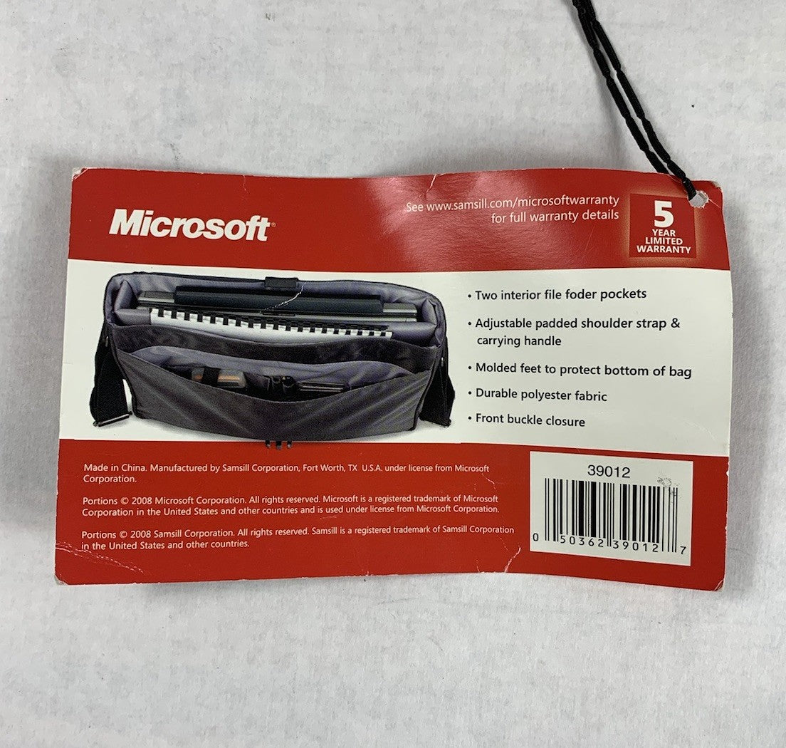 Microsoft Vintage Laptop Messenger Bag 16" x 12"