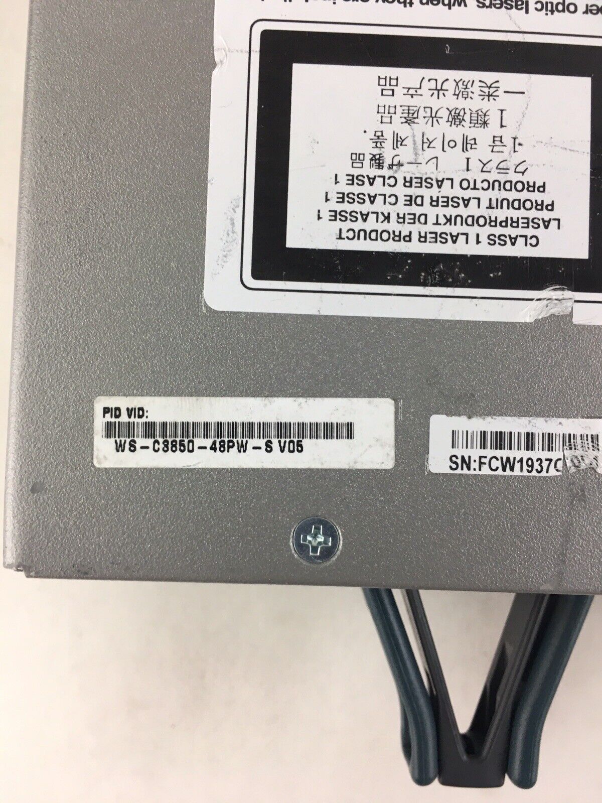 Cisco WS-C3850-48P-L 48-Port Gigabit Network Switch Tested and Reset