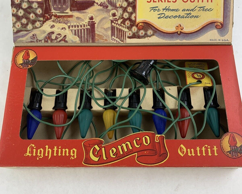 ClemCo 505 8 Bulb Lighting Outfit w/ Original Box Vintage Untested