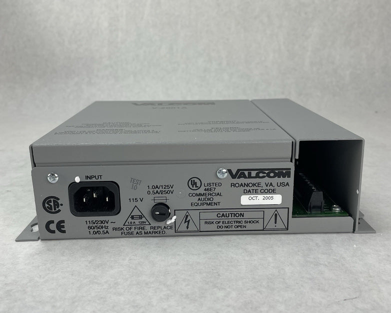 Valcom V-2001A 1-Zone Page Controller Unit