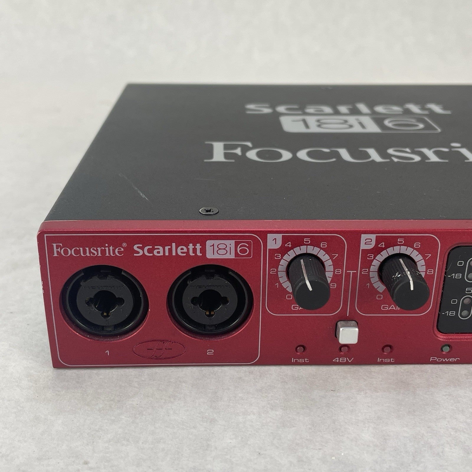Focusrite Scarlett 18i6 USB Audio Interface Gain For Parts or Repair2