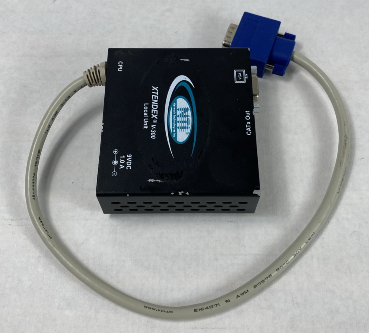 NTI Xtendex V-300 CAT5 VGA Video Extender Local Unit No Power Supply