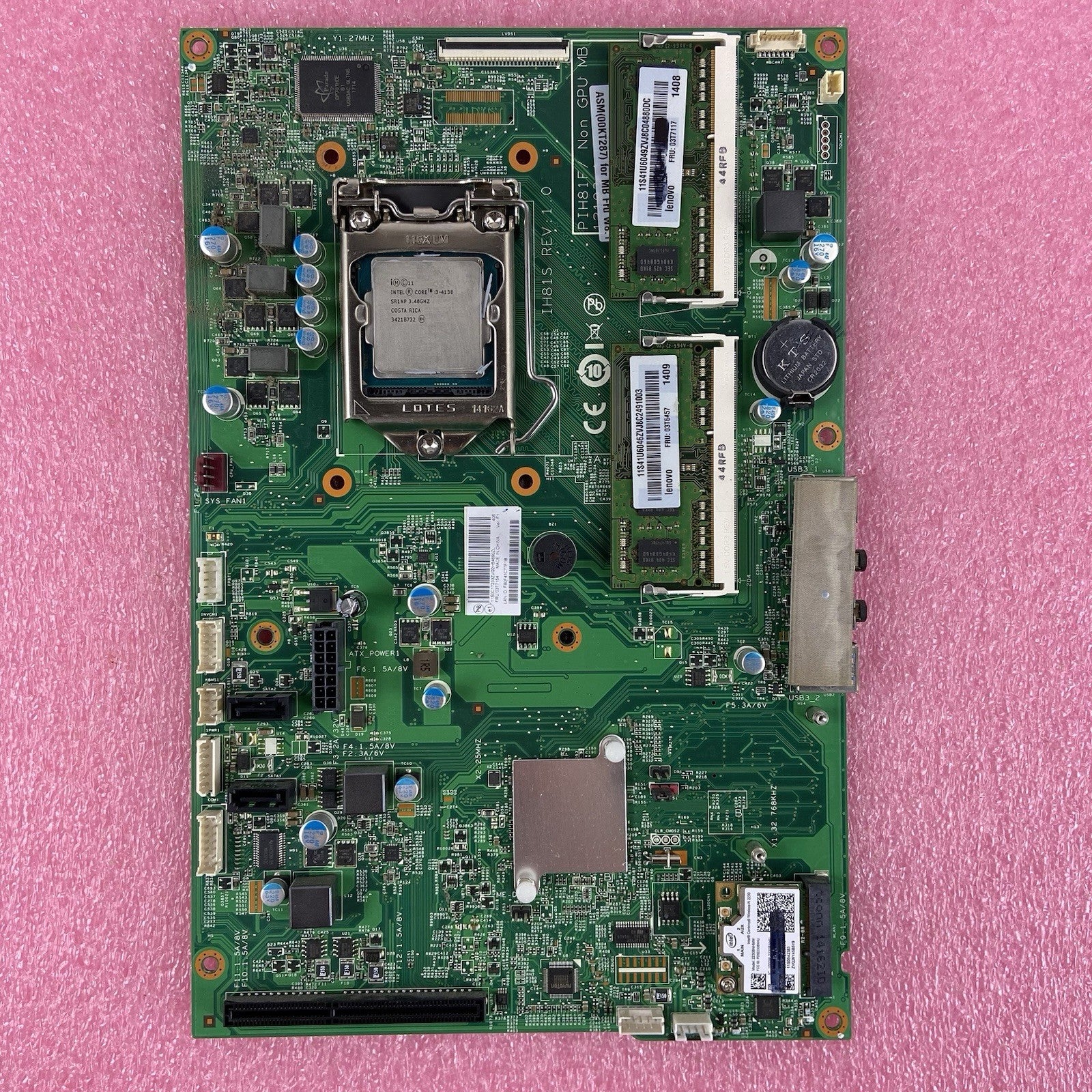 Lenovo ThinkCentre M73z AIO Motherboard Intel Core i3-4130 3.4GHz 8GB RAM 5