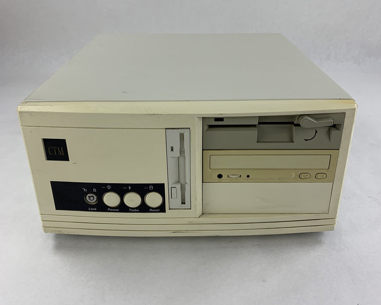 CTM Vintage Computer Desktop Barebones Case w/ Power Supply