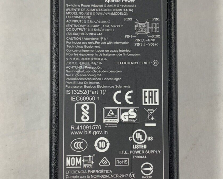 Lot of 3 FSP Group FSP090-DIEBN2 19V 4.74A Power Adapter