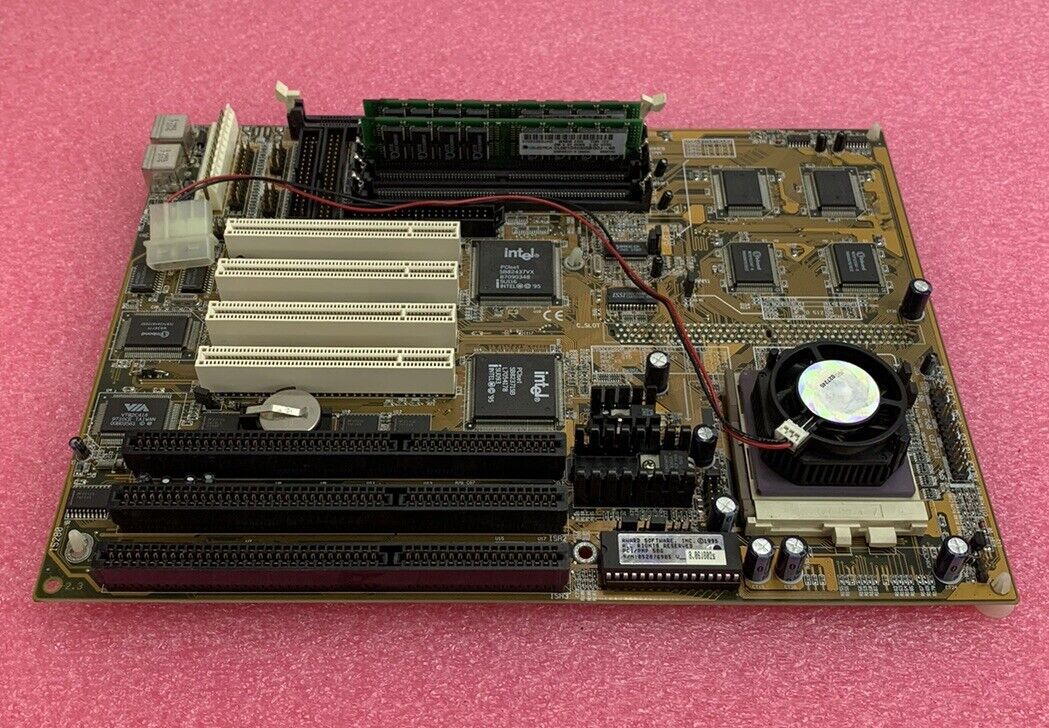 Asus PT-2006 Motherboard Intel Pentium 166MHz 16MB RAM No Shield