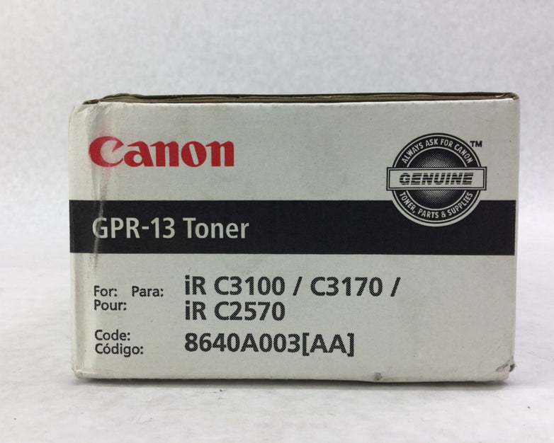 Genuine Canon GPR-13 Black Toner 8640A003  NIB