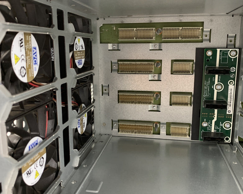 HP J9850A Aruba 5406 ZL2 Switch Chassis NO Modules 2x Power Supply Power Tested