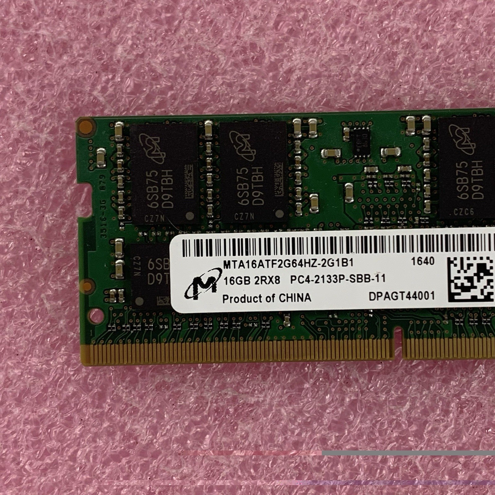 Micron MTA16ATF2G64HZ-2G1B1 16 GB PC4-2133P DDR4 Laptop Memory Ram2