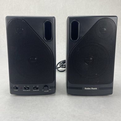 Radio Shack Amplified Speaker System  401361 Tested  No Power Supply