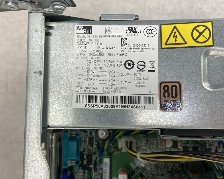 Lenovo ThinkCentre M92P DT Intel Core i5-3770 3.4GHz 4GB RAM No HDD No OS