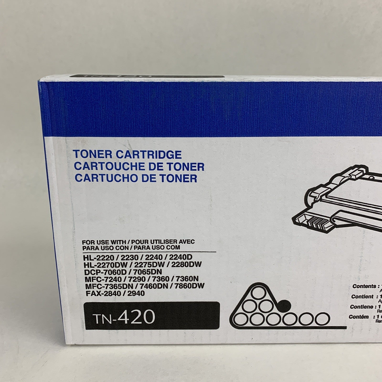 Brother TN-420 Black Toner Cartridge New OEM Sealed Box