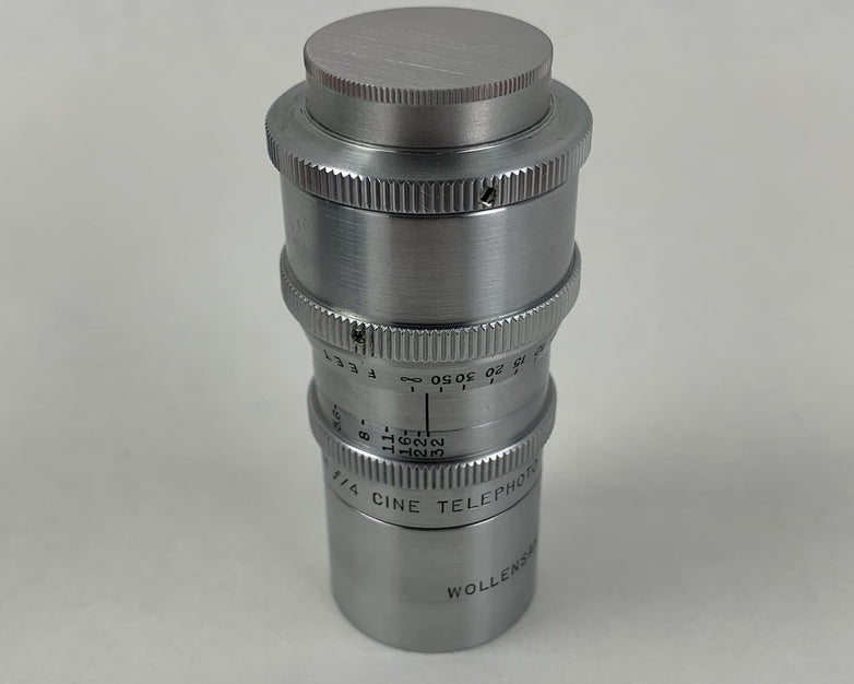 Wollensak Raptar 3" f/4 Cine Telephoto C Mount Lens w/ Protective Case