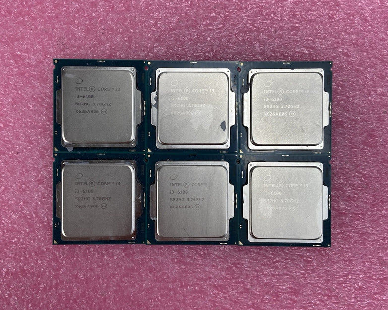 Intel Core i3-6100 SR2HG 3.7GHz X626A806 Desktop Processor lot of 6