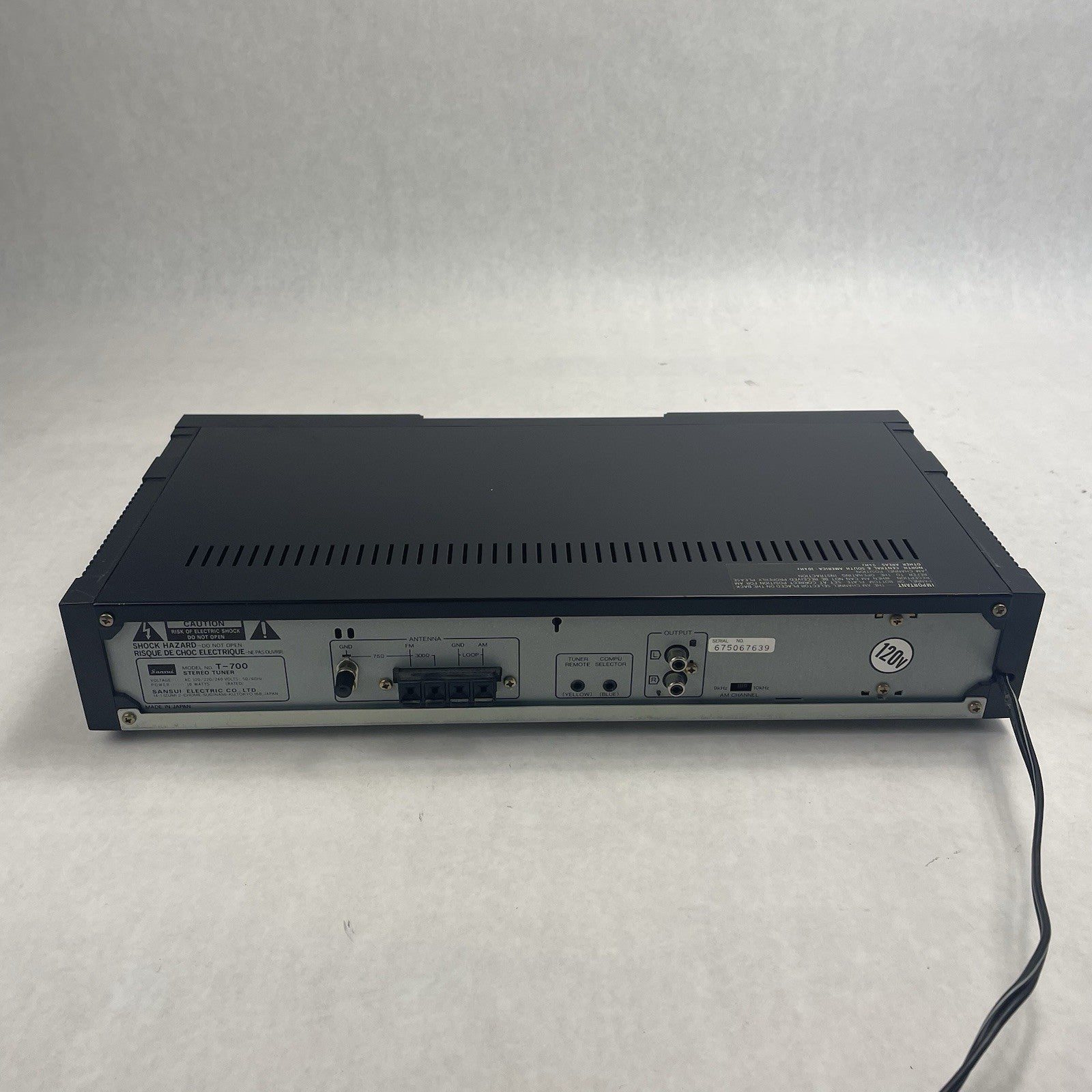 Sansui T-700 Quartz PLL Synthesizer AM/FM Stereo Tuner Power Tested7