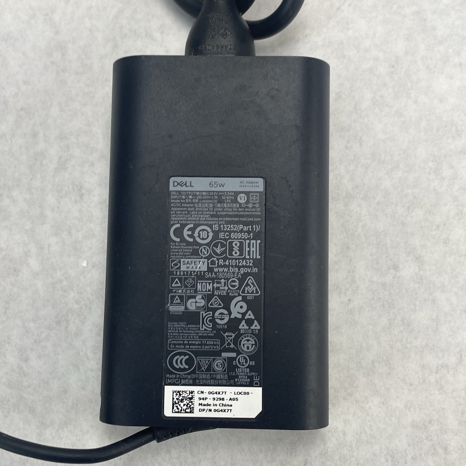 Genuine Dell Laptop AC Adapter LA65NM130 A5 Lot of 104