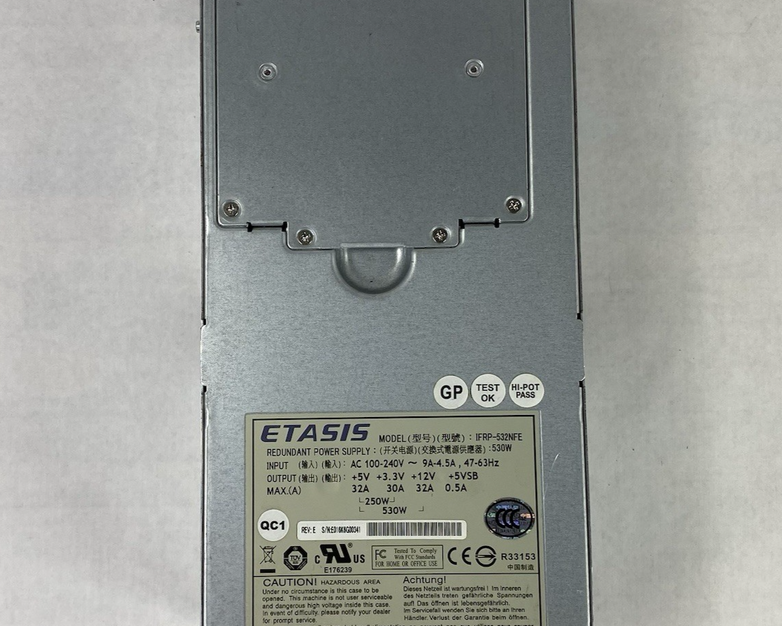 ETASIS IFRP-532NFE 100-240V 530W Power Supply