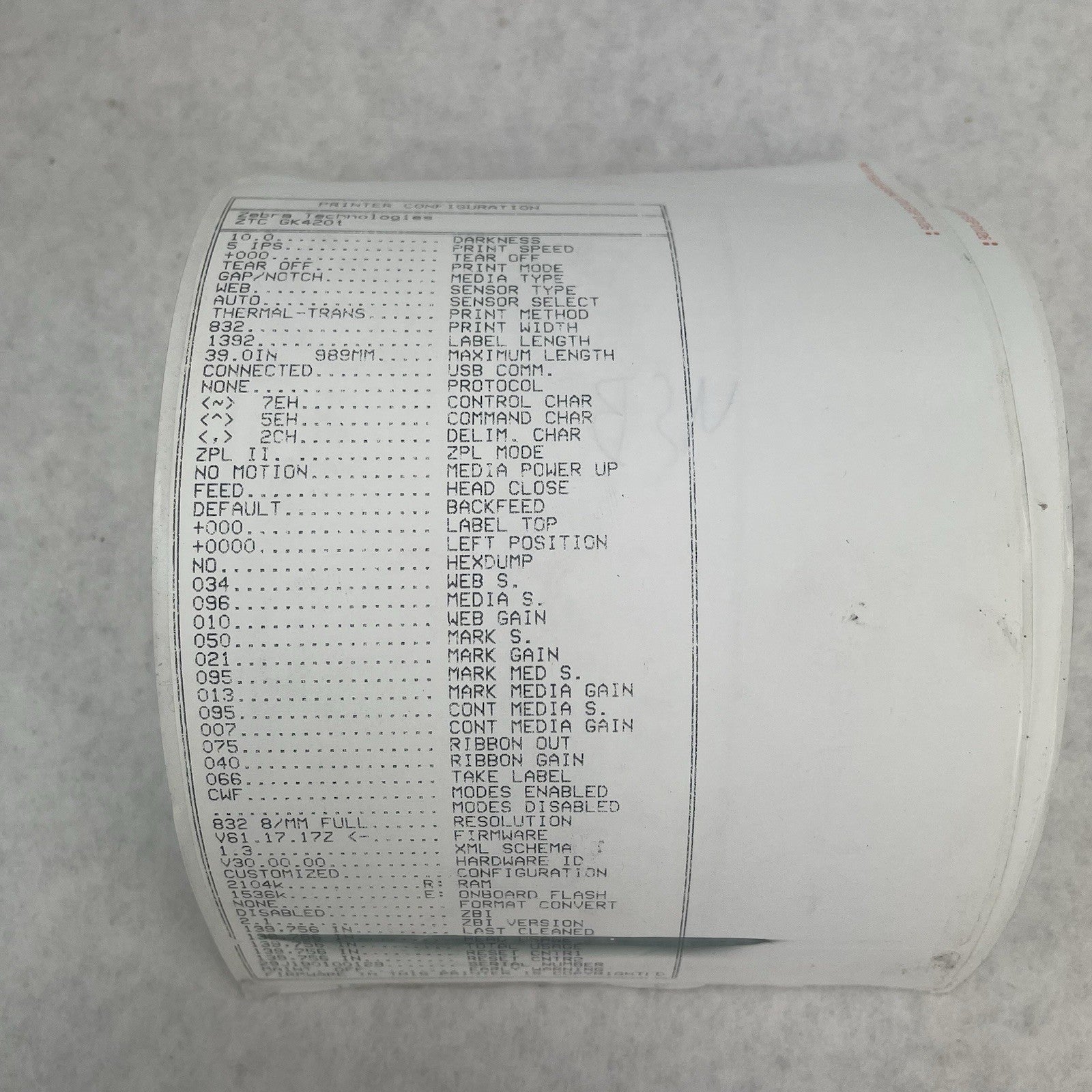Zebra GK420t Thermal Label Printer Parts 139,7888