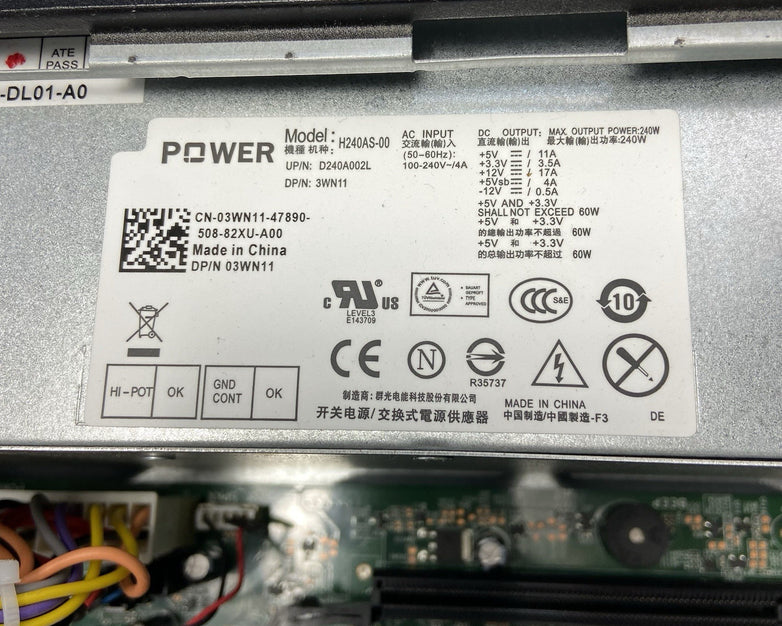 Dell Optiplex 7010 SFF Intel Core i5-3470 3.2GHz 4GB RAM No HDD No OS