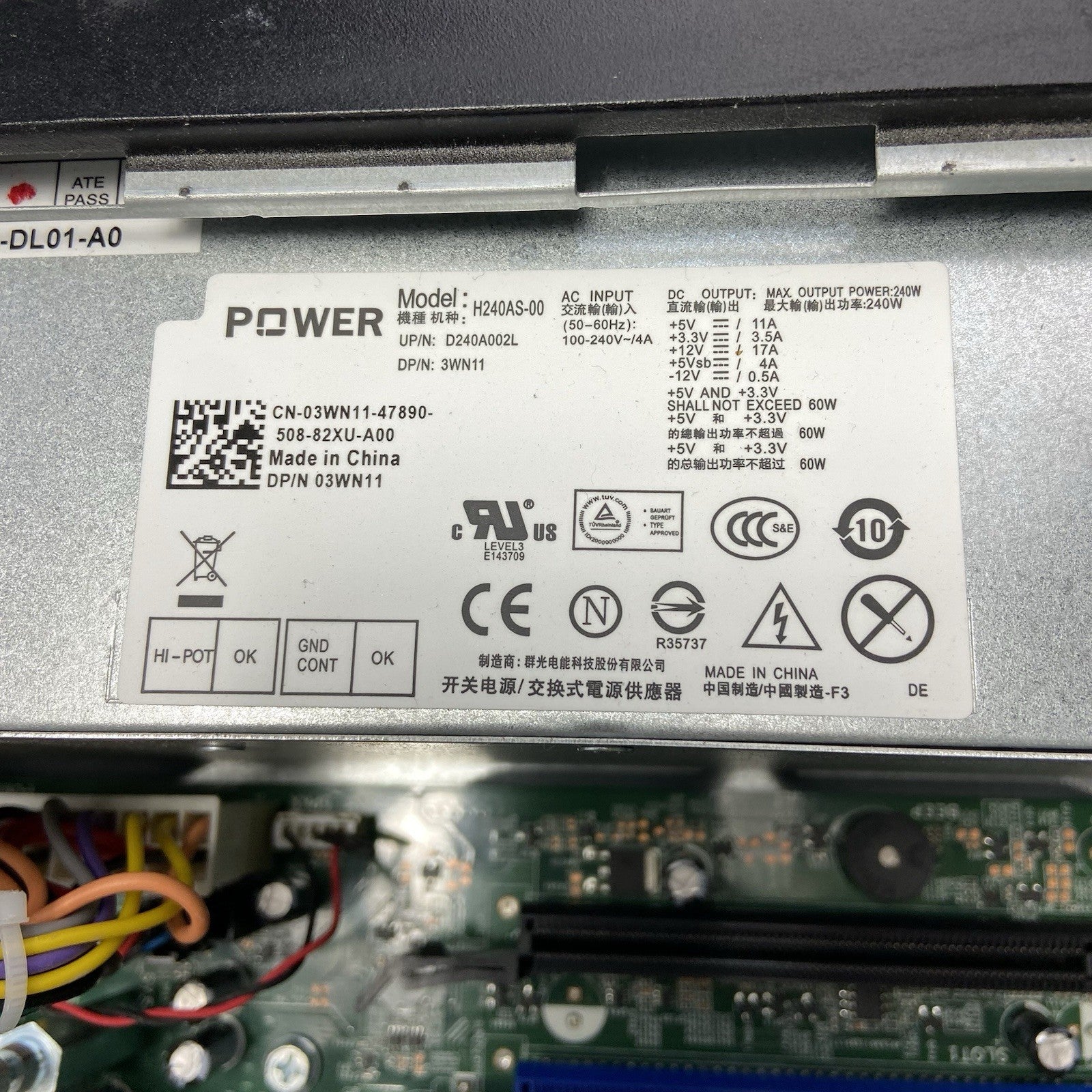 Dell Optiplex 7010 SFF Intel Core i5-3470 3.2GHz 4GB RAM No HDD No OS10