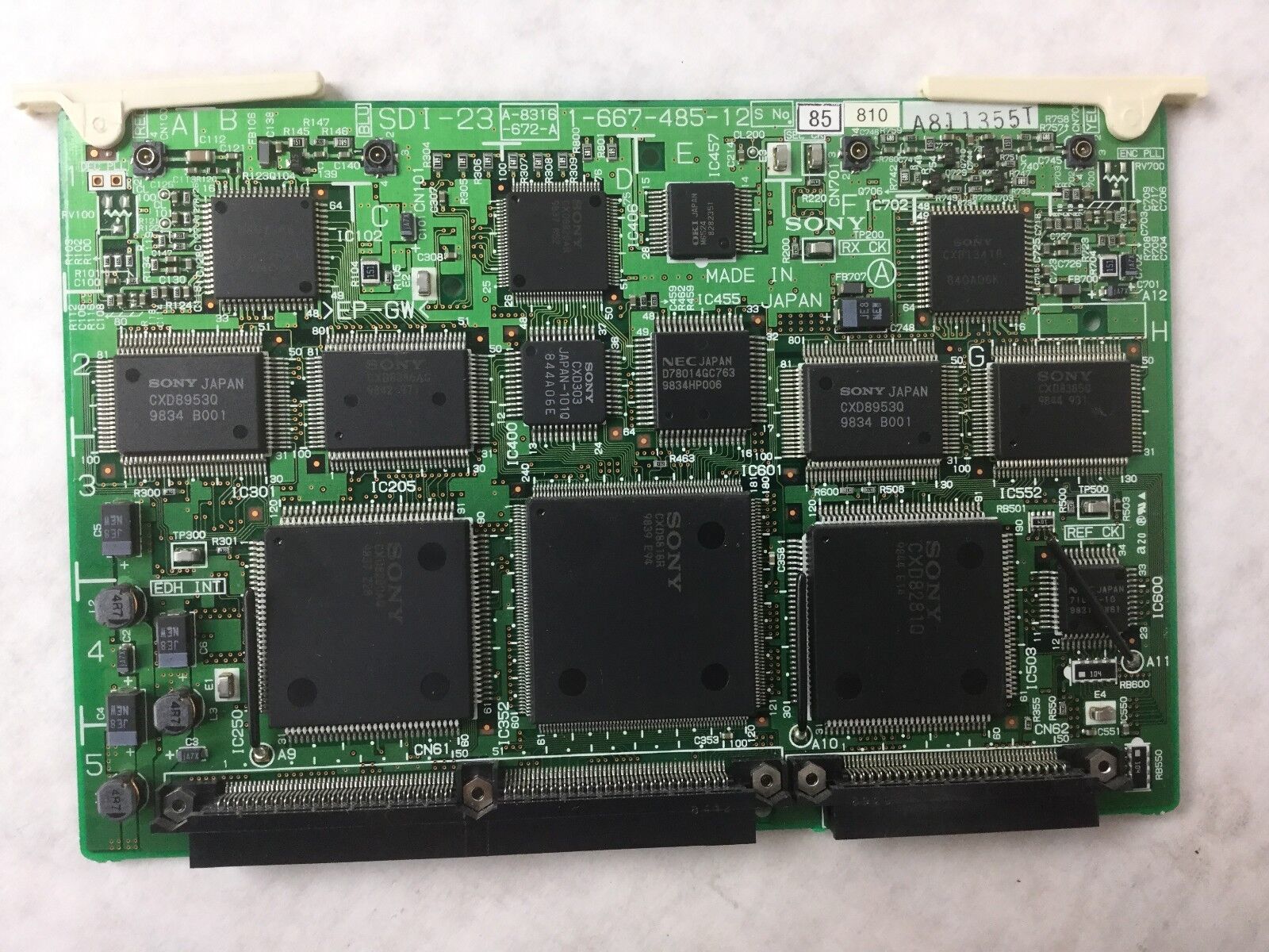 Genuine Sony Circuit Board (Removed from Betacam SX) 1-667-485-12 (A811355T)