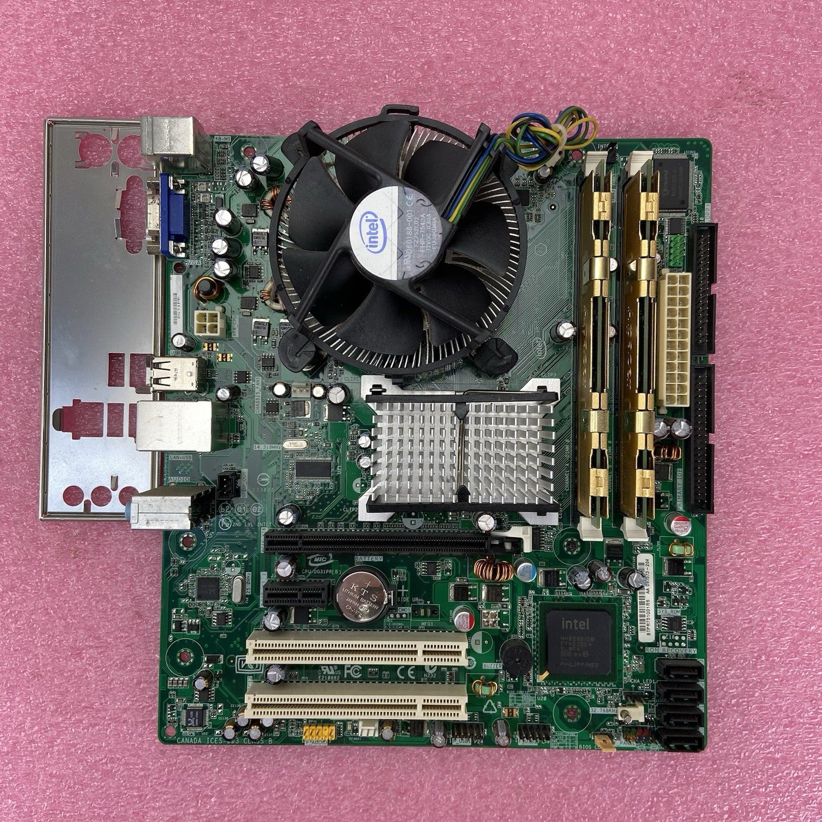 Intel DG31PR Motherboard Intel Core 2 Duo E4600 2.4GHz 4GB RAM w/IO Shield1