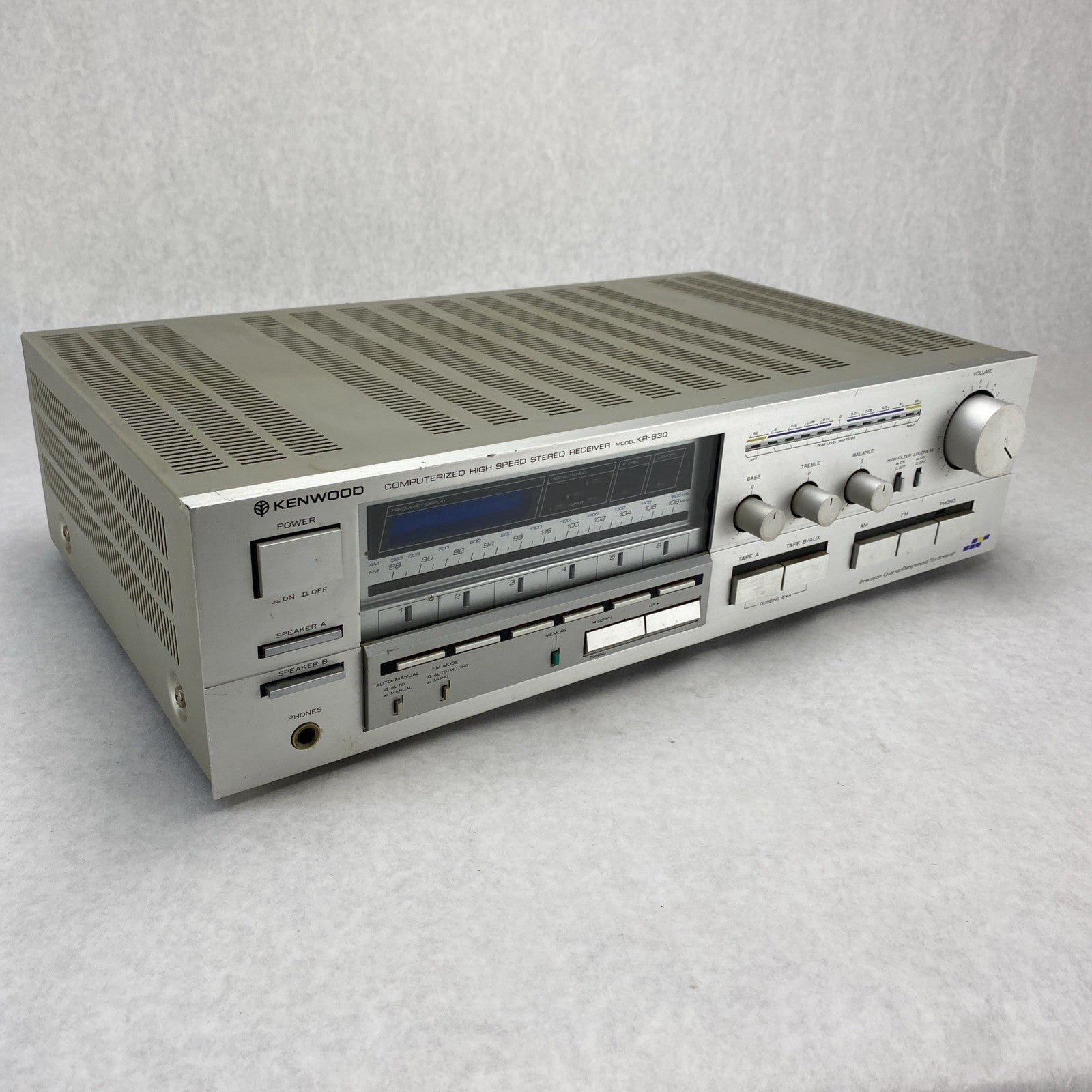 Kenwood KR-830 Computerized High Speed Stereo Receiver Tested