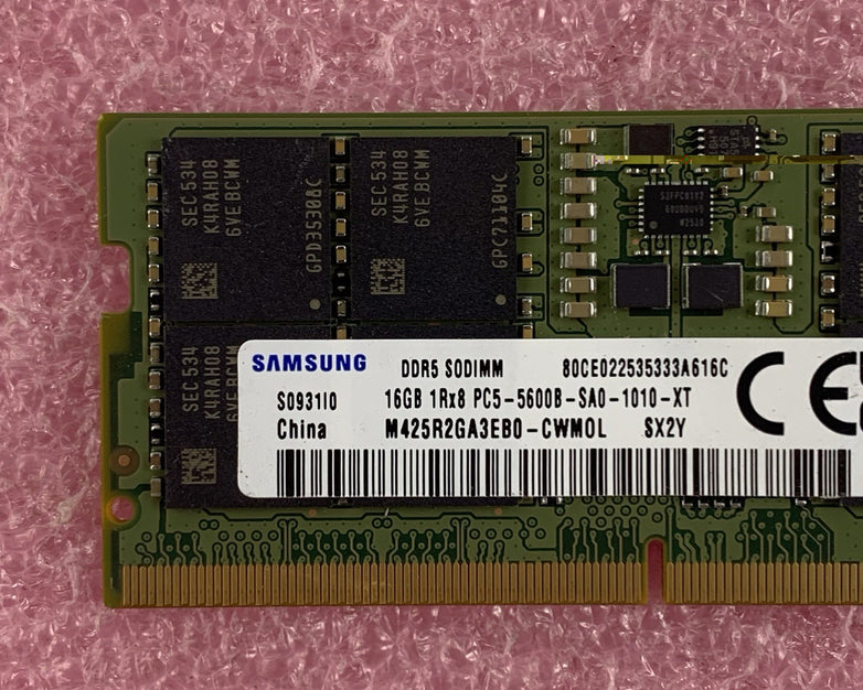 Samsung M425R2GA3EB0-CWM0L 16 GB 1Rx8 PC5-5600B SODIMM Laptop Memory Ram