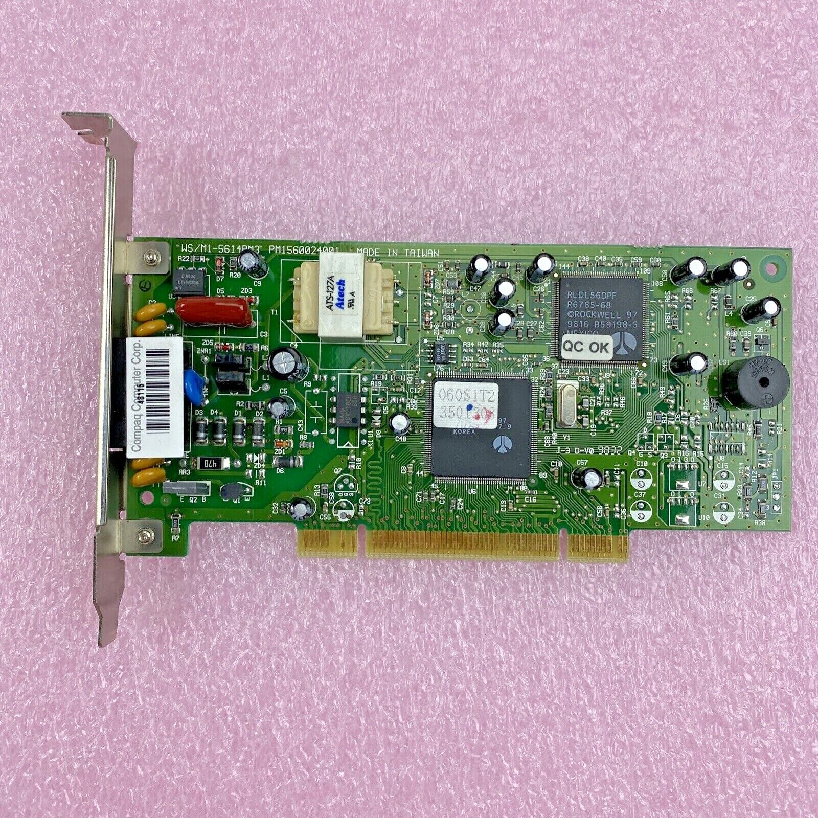 CIS Technology 337559-001 56K WS/M1-5614PM3 high speed fax modem PCI Card