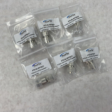 Lot of 6 AccelTex N-Style Bulkhead Jack to Plug Arrestor ATS-NJ-RTPNCP