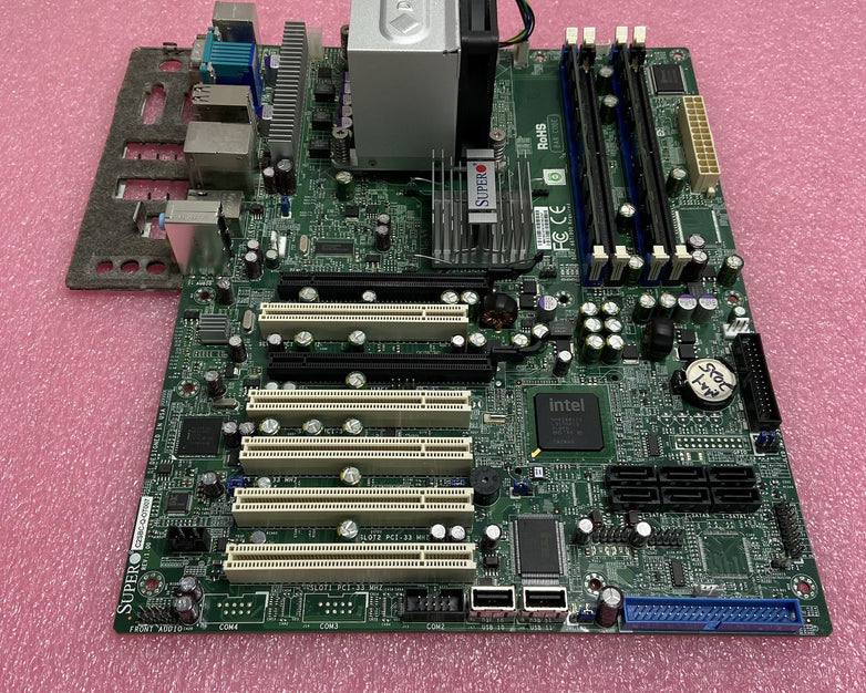 Supermicro C25BC-Q Motherboard Intel Core 2 Duo E8400 3GHz 4GB RAM w/Shield