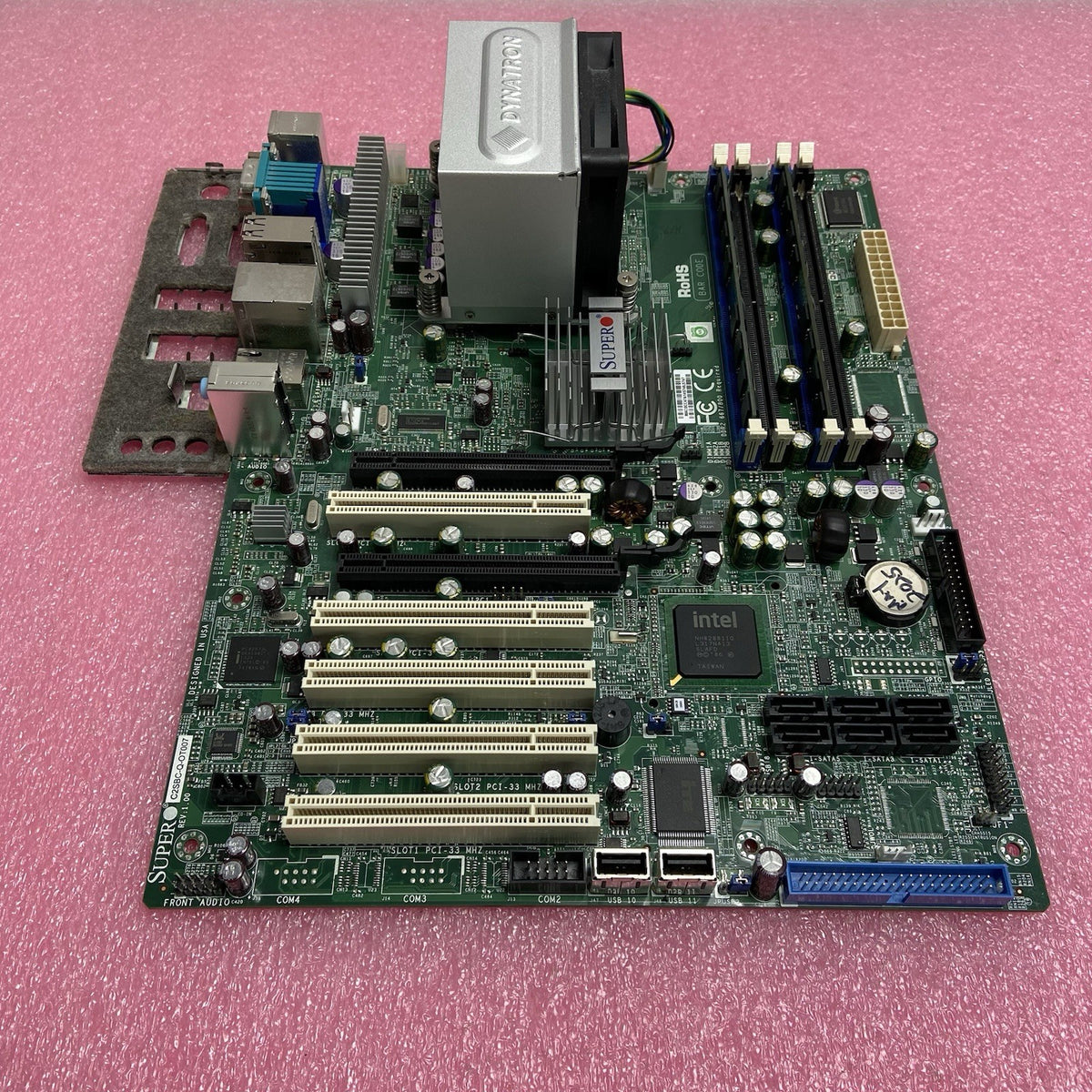 Supermicro C25BC-Q Motherboard Intel Core 2 Duo E8400 3GHz 4GB RAM w/Shield1