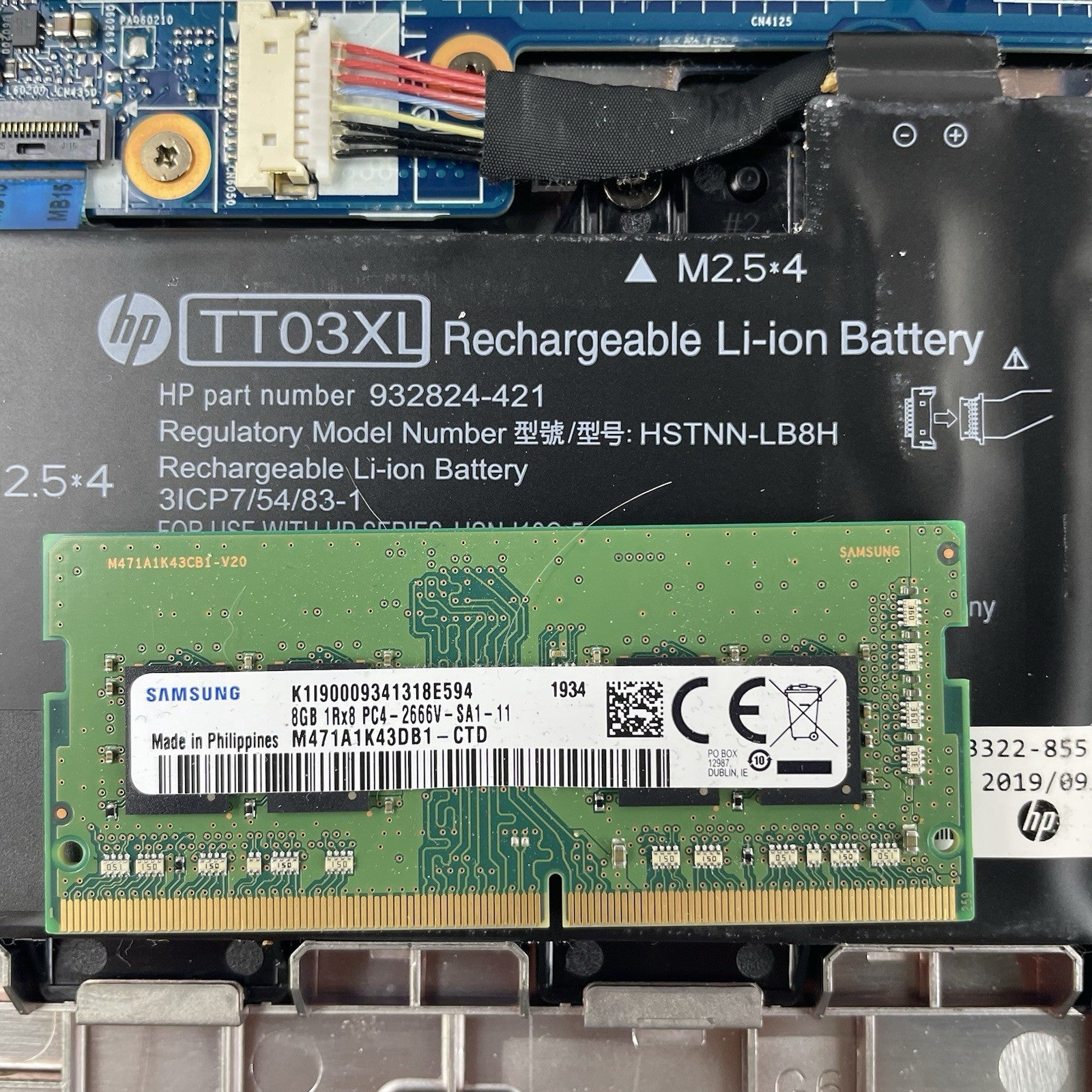 HP EliteBook 850 G6 15.6" i5-8365U 1.60 GHz 8 GB RAM No SSD/OS/AC - Dent19