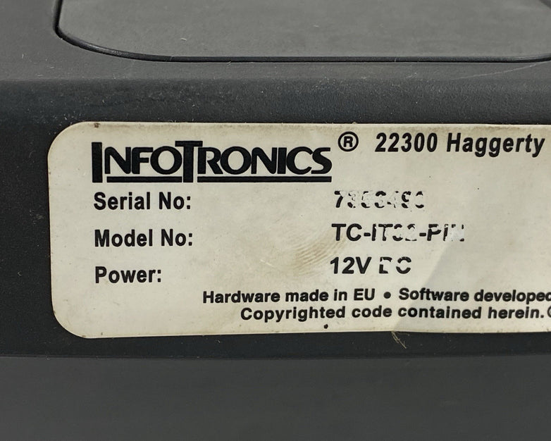 Infotronics Model TC-IT32-PIN Time Clock No Power Source